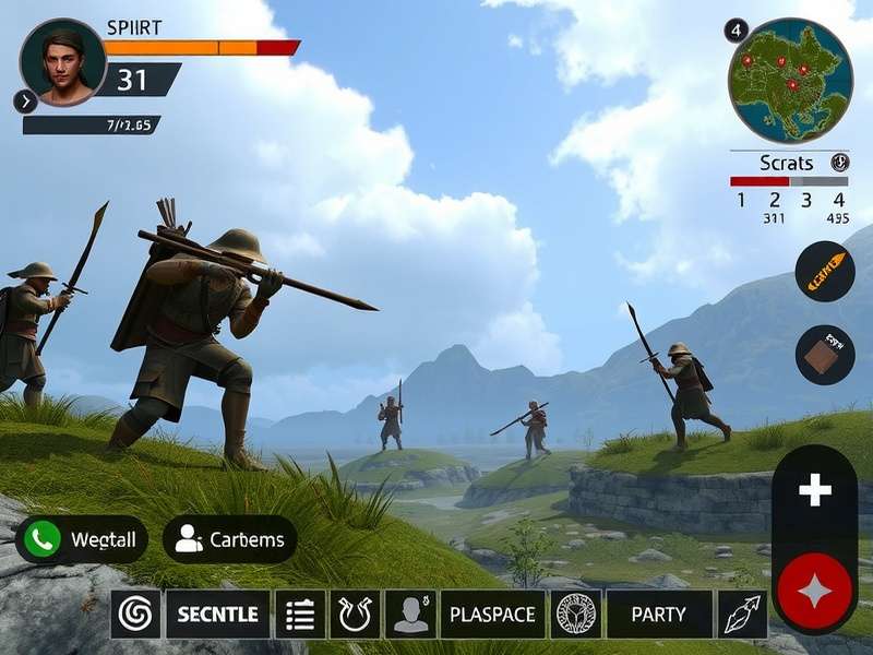 Steadfast Spear Soldier gameplay screenshot showing combat